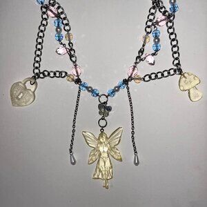 Biohazard fairy necklace
